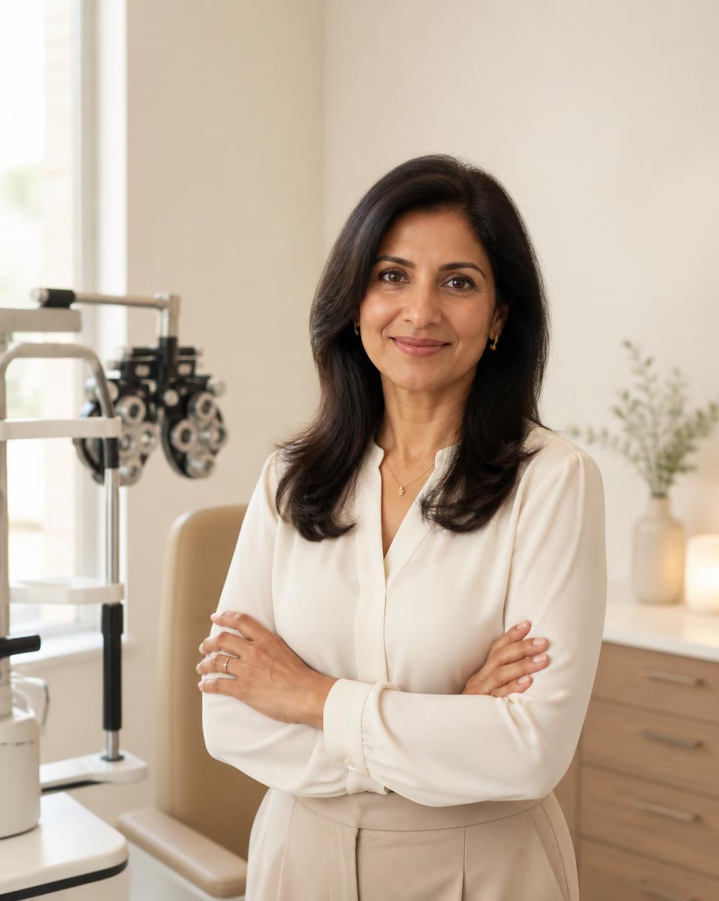 Poonam, optometrist and founder of Peekaboo Vision